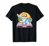 Summer DJ Cat with Headphones HipHop Sunglasses Mixer Tee T-Shirt
