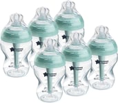 Tommee Tippee Advanced Anti-Colic Baby Bottle, 260Ml, Slow-Flow Breast-Like Teat