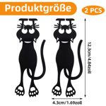 Zulbceo 2 st kattbokmärken, magnetiska bokmärken för barn, söta söta kattbokmärken, en utmärkt present till barn, lärare, bokälskare och katt