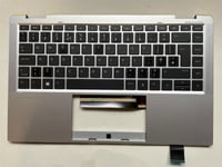 HP EliteBook x360 1040 G8 M46734-031 English UK Palmrest Keyboard STICKER NEW