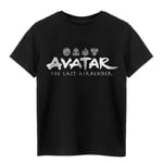 Avatar: The Last Airbender Childrens/Kids Elements Logo T-Shirt - 13-14 Years