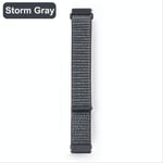 SQWK Nylon Band Watchband Smart Watch Replacement For Garmin Vivoactive 4s/4 Bracelet Wristbands Strap for Vivoactive 3 storm gray