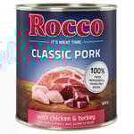 Ekonomipack: Rocco Classic Pork 24 x 800 g - Kyckling & kalkon