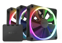 NZXT F120 RGB 120mm Svart 3-pack
