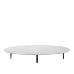 Cassina - 205 Scighera Low Table - Oval, Skiva i Kaffefärgad glasskiva, Underrede i matt antracitgrå - Soffbord