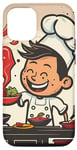 Coque pour iPhone 12/12 Pro Collection de dessins animés culinaires fantaisistes
