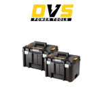 DeWalt DWST1-71195 x 2 TSTAK 23L Deep Toolbox - Black Pack of 2