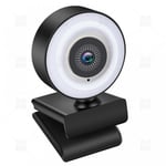 couleur 4K Full HD Web Camera With Microphone LED Fill Light USB Web Cam Rotatable For PC Computer Laptop for