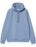 Carhartt WIP Chase Hooded Sweat - Charm Blue Colour: Charm Blue, Size: X Large