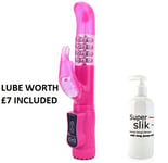 Jessica Rabbit G-Spot Slim Vibrator Bunny Sex Toy Clit & Vagina Fun Waterproof