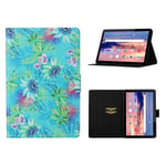 Huawei MediaPad T3 10 cool pattern leather flip case - Flowers