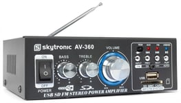 Fenton AV-360 Amplifier FM/USB/SD, Förstärkare med USB SKY-103.142