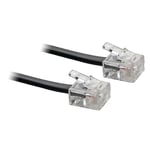 30M ADSL Internet Broadband RJ11 to RJ-11 Cable Lead - 30 Metre Long Black DSL