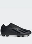 adidas Mens X Laceless Speedportal.3 Firm Ground Football Boot - Black, Black, Size 7, Men