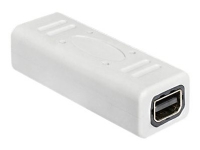 Delock - DisplayPort-könsbytare - Mini DisplayPort (hona) till Mini DisplayPort (hona) - 3.9 cm - vit