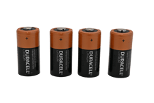 Batterier til Danalock - 4 stk. CR123A Lithium 3V