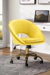 Velvet Swivel Office Task Chair