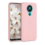 kwmobile TPU Case Compatible with Nokia 3.4 - Case Soft Slim Smooth Flexible Protective Phone Cover - Rose Gold Matte