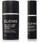 ELEMIS Pro-Collagen Marine Cream with Time Defence Eye Reviver for Men (30 ml and 15 ml)
