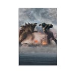DRAGON VINES Godzilla Vs Kong Posters and Prints On Canvas Office Dormitory Room Wall Decoration 12x18inch(30x45cm)