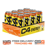 Cellucor C4 Energy Orange Slice Pre Workout 12x500ml RTD Cans Sugar Free