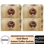 Nescafe Gold Blend Instant Coffee 800 Sachets Rich Aroma & Smooth Taste, 4 Pack