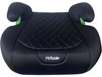 MyBabiie Booster Car Seat Backless iSize Quilted Infants 135-150cm Black. -H
