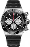 Breitling AB0136251B1S1 Super Chronomat B01 44 Sort/Gummi Ø44 mm