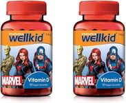 Wellkid Marvel Vitamin D, 50 Tabletes (Pack of 2)