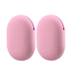 Geekria Earbuds Silicone Case for Sennheíser CX 300 II, CX 500i, CX200, CX 685, MX 365, IE80, MM30I Earbud Protection Squeeze Pouch/Pocket Soft Earphone Storage Bag (Pink, Size S, 2 Packs)