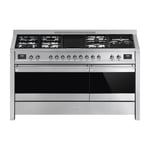 Smeg Opera 150cm Dual Fuel Range Cooker with Electric Griddle - Stainless Steel steel