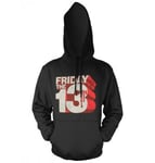 Hybris Friday The 13th Block Logo Hoodie (Black,XL)