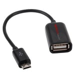 TECHGEAR OTG USB Adapter Cable for Samsung Galaxy Note 10.1 Inch 2014 P600 P601 P605 - On The Go Micro USB to Female USB Adapter