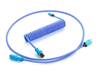 CableMod PRO Series - Tastaturkabel - USB (hann) avtakbar til 24 pin USB-C (hann) avtakbar - 1.5 m - rullet sammen - galaxy blue (light blue on pink)