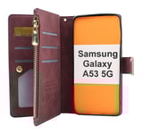 XL Standcase Lyxfodral Samsung Galaxy A53 5G (A536B) (Vinröd)