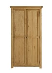 Birlea Woburn 2 Door Wardrobe, Wood, Oak, 57 x 97 x 185 cm