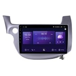 Android 10 10.1 Inch Full Touch Screen Car GPS Radio for Honda Fit Jazz 2007-2014 Support GPS Navigation/Multimedia/Carplay Android Auto/Mirror Link/Bluetooth SWC RDS DSP FM etc,Silver,7862: 4+64