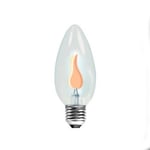 Glödlampa flicker flame E27 3W