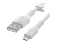Belkin Boost Charge - Lightning-Kabel - Usb-Hane Till Lightning-Hane - 3 M - Vit