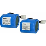 Extensilo - 2x Batteries compatible avec Neato XV-15, XV-21, XV-14 outil électrique aspirateur, robot aspirateur (6000 mAh, Li-ion, 7,4 v)