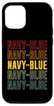 Coque pour iPhone 12/12 Pro Bleu marine Pride, Bleu marine