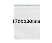 Zip-lock-påsar 170x230mm, 100st