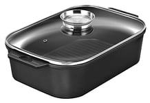 Smile Sbr-3 Casserole, 7 L, Revêtement Antiadhésif, Couvercle En Aromatiseur, Four, Cuisinières Céramique, Électrique, Gaz, Induction, Lave-vaisselle, Pfoa Free