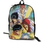 Kimi-Shop Yu Yu Hakusho Anime Cartoon Cosplay Canvas Shoulder Bag Backpack Cute Lightweight Travel Daypacks School Backpack Laptop Backpack