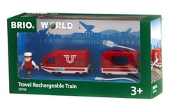 BRIO World Travel Rechargeable Train for Kids Age 3 Years Up - Compatible With All BRIO Railway Sets and Accessories