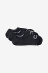 Calvin Klein - Ankelstrumpor CK Men Footie High Cut 3P Logo 3-pack - Svart