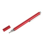 Kapacitiv Touch/stylus pen - Med Præcisions disk - Rød
