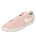 Nike Blazer Low Suede Mens Pink Trainers - Size UK 6