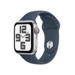 Apple Watch SE OLED 40 mm Numérique 324 x 394 pixels Écran tactile 4G Argent Wifi GPS (satellite), S/M - Neuf