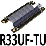 23cm R33UF-TU Câble d'extension de carte graphique PCI-E x16 3.0, stable, pleine vitesse, compatible avec châssis ITX A4, simple inversion Nipseyteko